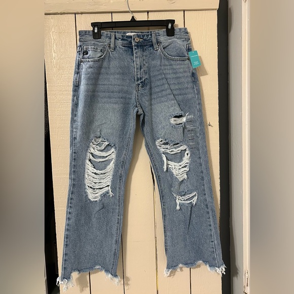 KanCan Denim - KanCan Medium Blue Denim Jeans with Contrast Stitching